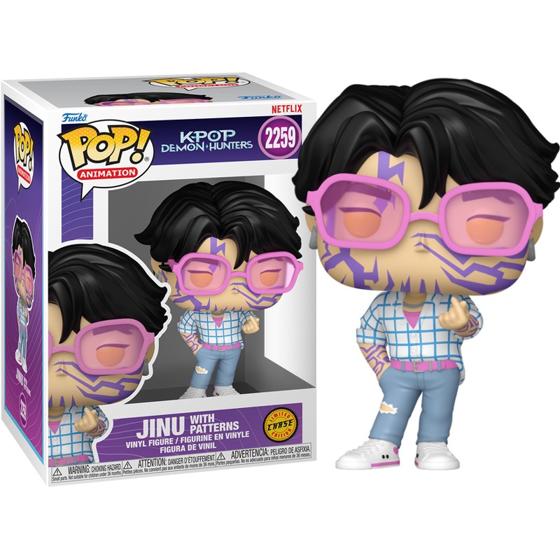 Funko POP KPop Demon Hunters Jinu w/ Patterns CHASE 9cm