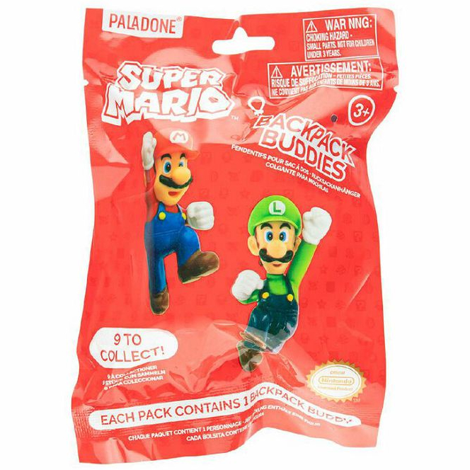 Super Mario Backpack Buddies Blind Bag privjesak 7cm